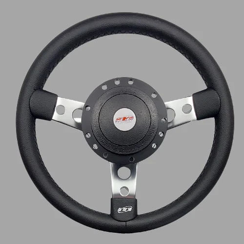 STEERING WHEEL - 13" - 3 SPOKE - CLASSIC - COMPLETE WITH BOSS - PRE 1996 - Image 2