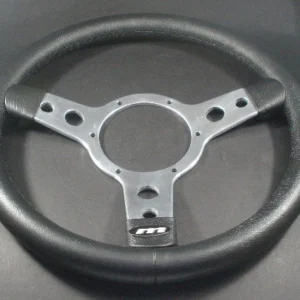 STEERING WHEEL - 13" - 3 SPOKE CLASSIC - LEATHER POLISHED