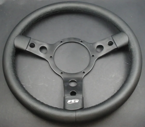 STEERING WHEEL - 13" - 3 SPOKE CLASSIC - BLACK